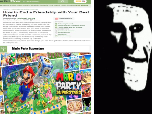 lmao | Mario Party Superstars | image tagged in friendship | made w/ Imgflip meme maker