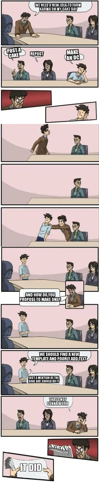 High Quality Boardroom meeting suggestion (really long) Blank Meme Template