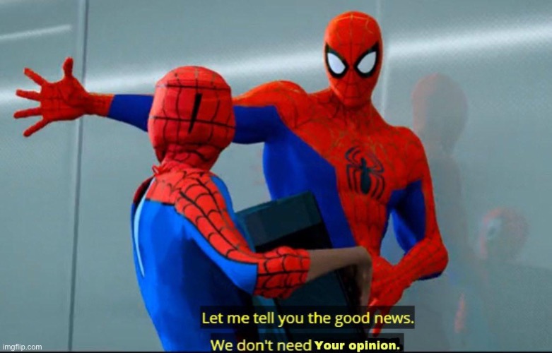 Don't need your opinion | image tagged in don't need your opinion | made w/ Imgflip meme maker