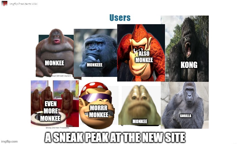 MONKEE MONKEEE ALSO MONKEE MORRR MONKEE GORILLA KONG EVEN MORE MONKEE MONKEE | made w/ Imgflip meme maker