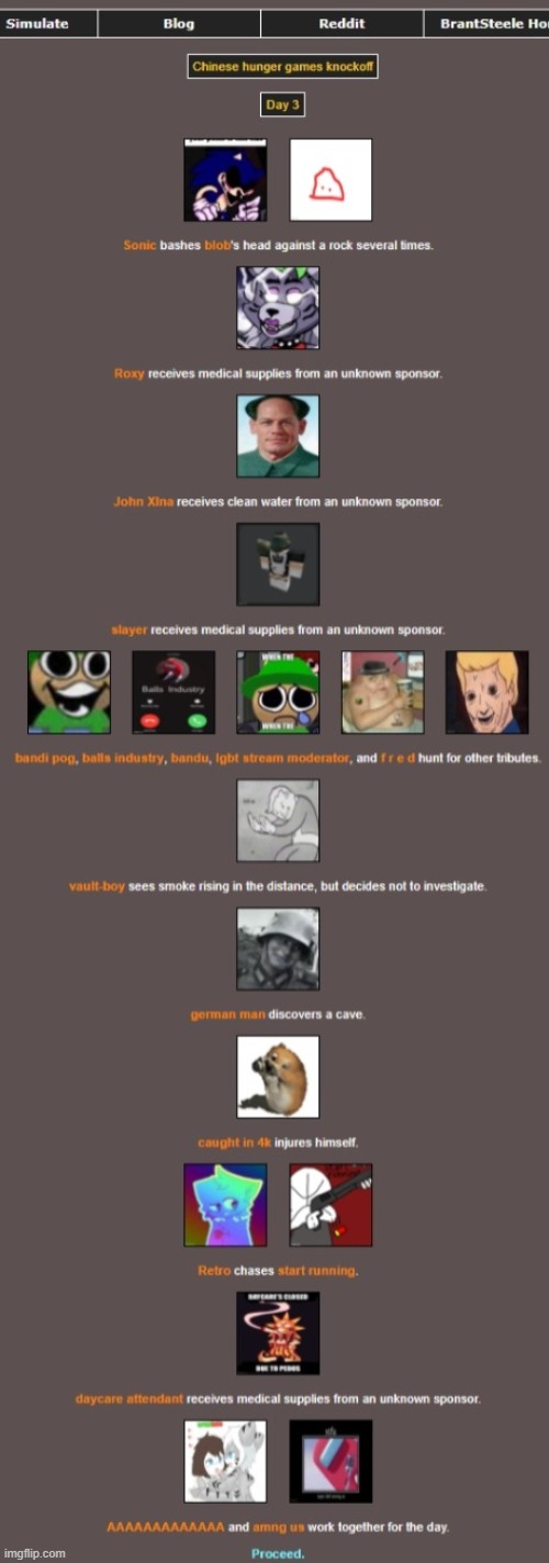 Damn, Sonic. | image tagged in chinese hunger games knockoff | made w/ Imgflip meme maker