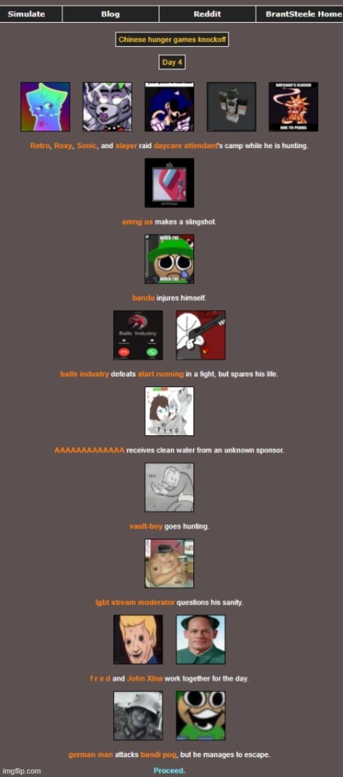 E | image tagged in chinese hunger games knockoff | made w/ Imgflip meme maker