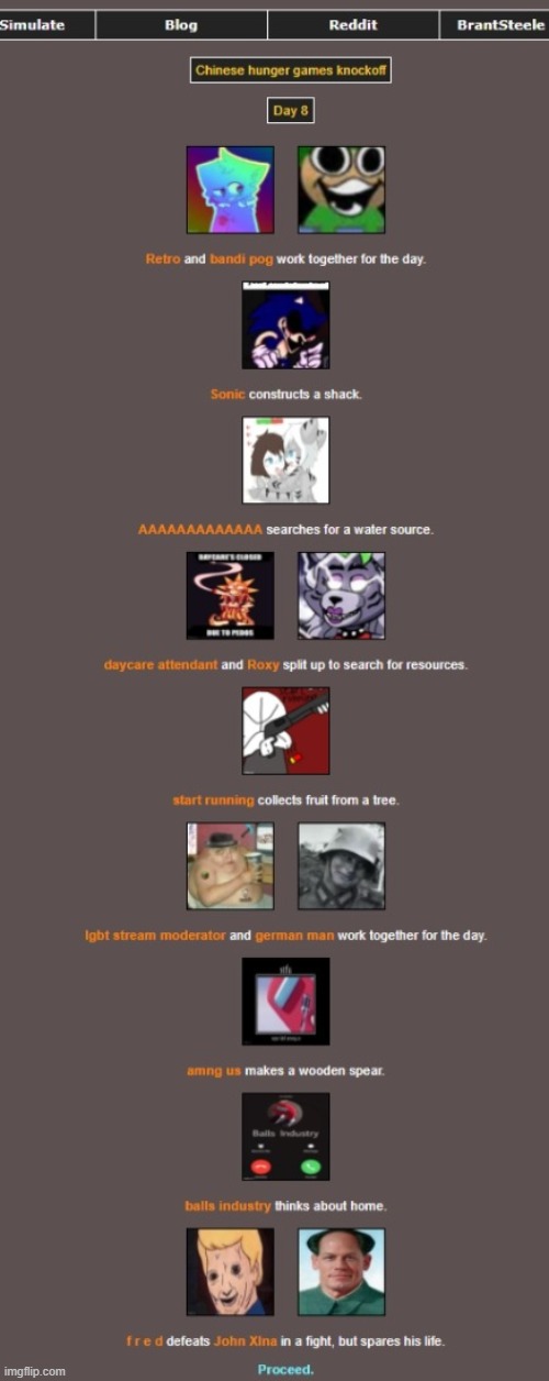 -yawn- | image tagged in chinese hunger games knockoff | made w/ Imgflip meme maker