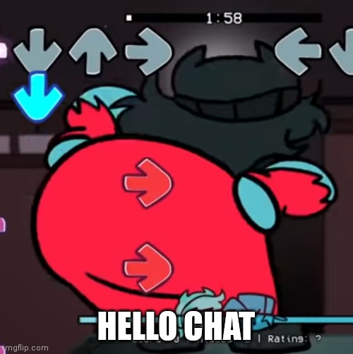 Thicc Annie | HELLO CHAT | image tagged in thicc annie | made w/ Imgflip meme maker