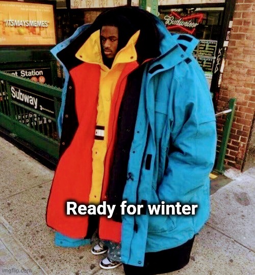 8" of snow in New York today |  Ready for winter | image tagged in one does not simply,freezing cold,snow kidding,dress code,cold weather | made w/ Imgflip meme maker