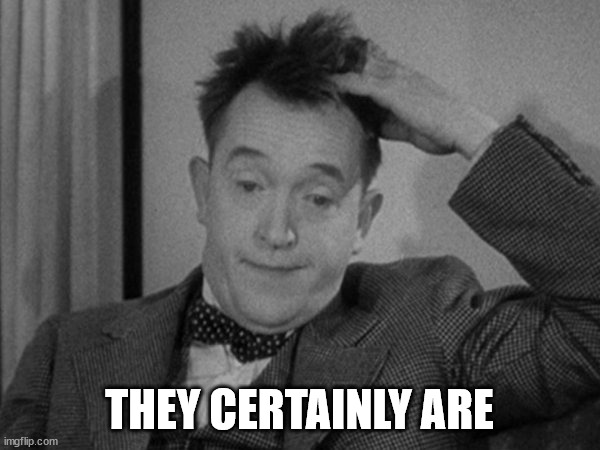 Stan Laurel | THEY CERTAINLY ARE | image tagged in stan laurel | made w/ Imgflip meme maker