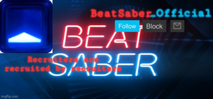 Day 1 of random facts | Recruiters are recruited by recruiters | image tagged in beatsaber_officials announcement template | made w/ Imgflip meme maker