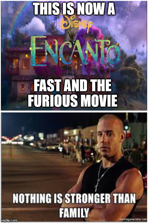 double blank | THIS IS NOW A; FAST AND THE FURIOUS MOVIE | image tagged in double blank | made w/ Imgflip meme maker