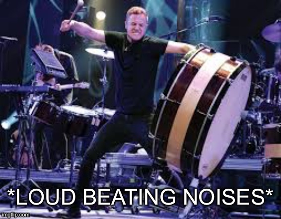 ☢️ | image tagged in dan reynolds beating | made w/ Imgflip meme maker