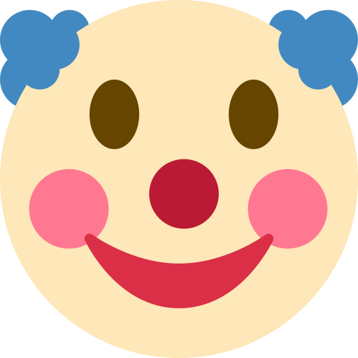 High Quality Clown emoji Blank Meme Template