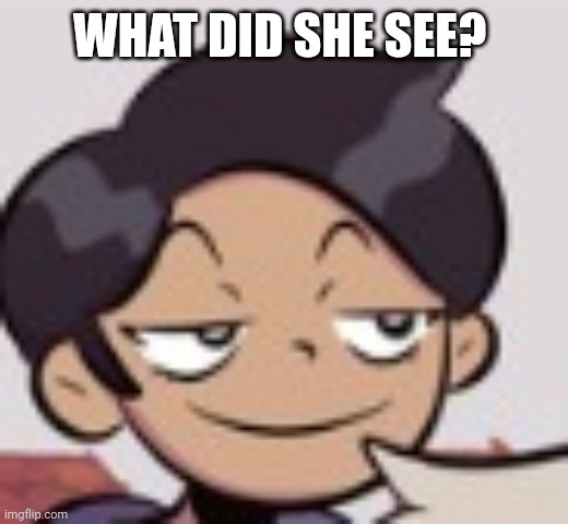 WHAT DID SHE SEE? | made w/ Imgflip meme maker