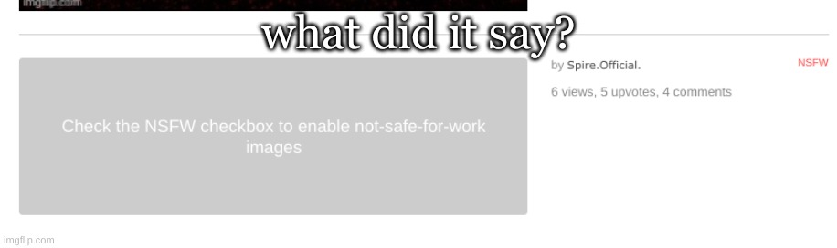 what did it say? | made w/ Imgflip meme maker