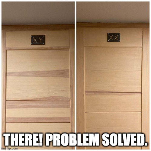 Problem Solved | THERE! PROBLEM SOLVED. | image tagged in transgender | made w/ Imgflip meme maker