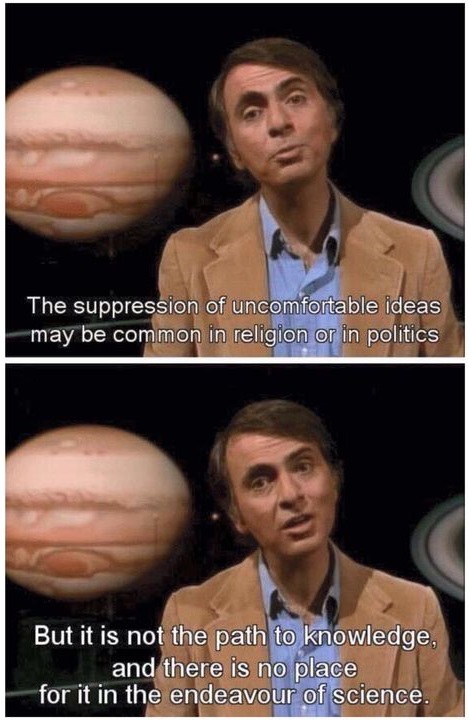 Carl Sagan on the suppression of information Blank Meme Template