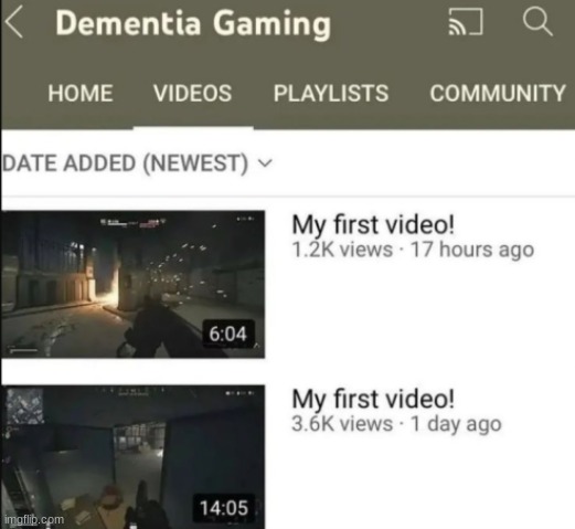 oh no | image tagged in oh no,youtube,dementia,dark humor | made w/ Imgflip meme maker