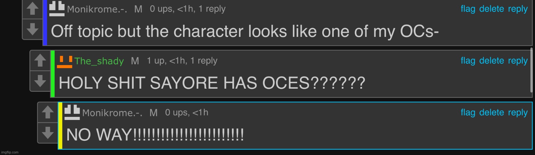 SAYRE HAS OC (petitin for her to post oce) | made w/ Imgflip meme maker