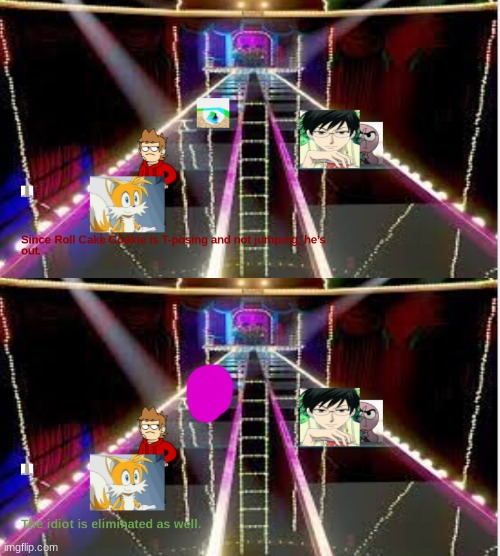 Squid Game(S3): Roll Cake Cookie/Carlos' Eliminations | made w/ Imgflip meme maker