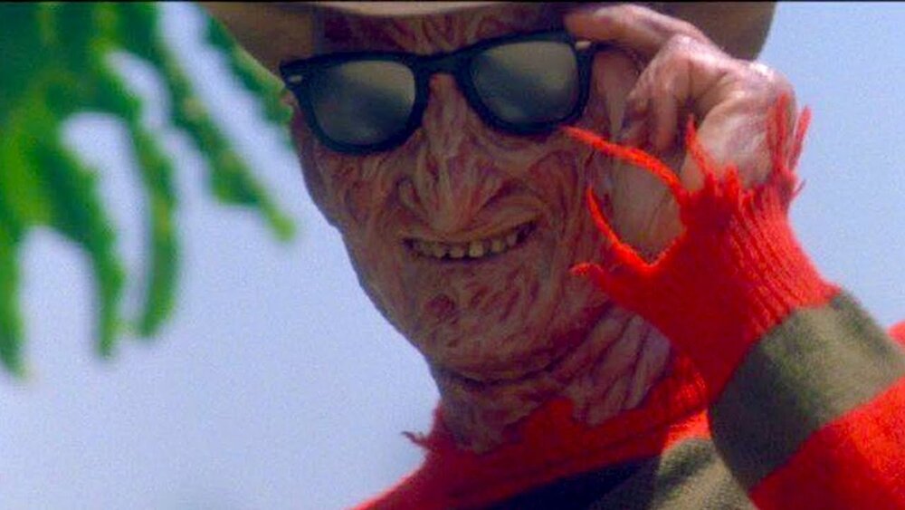 Freddy Kruger with sunglasses Blank Meme Template
