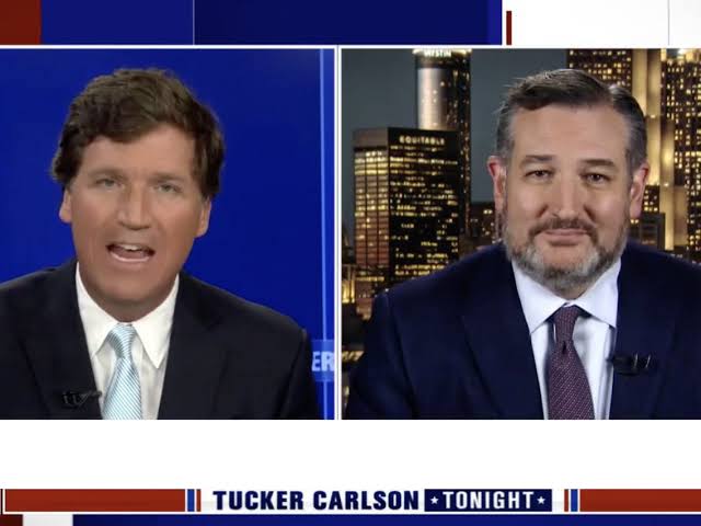Ted Cruz on Tucker Carlson Blank Meme Template