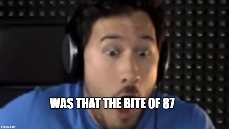 Was That the Bite of '87? | WAS THAT THE BITE OF 87 | image tagged in was that the bite of '87 | made w/ Imgflip meme maker