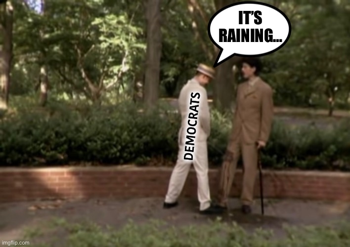 Democrats are habitual (and bad) liars… | IT’S RAINING…; DEMOCRATS | image tagged in dont pee on my leg and tell me its raining | made w/ Imgflip meme maker