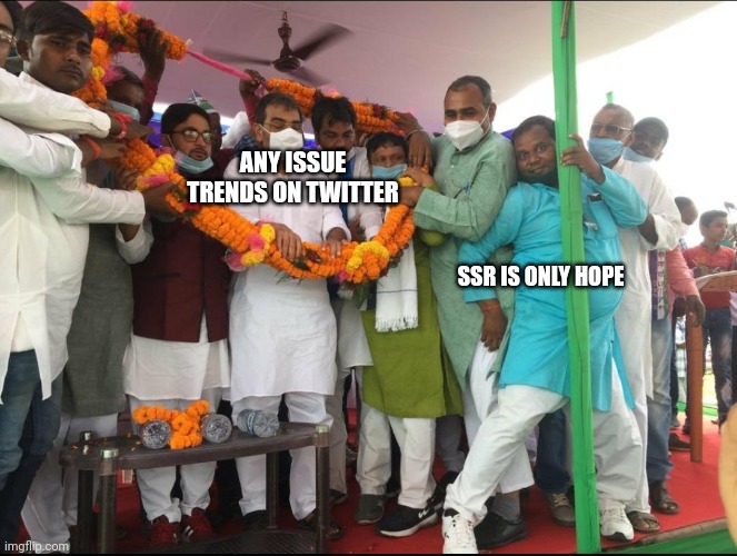#SSRIANS | ANY ISSUE TRENDS ON TWITTER; SSR IS ONLY HOPE | image tagged in funny | made w/ Imgflip meme maker