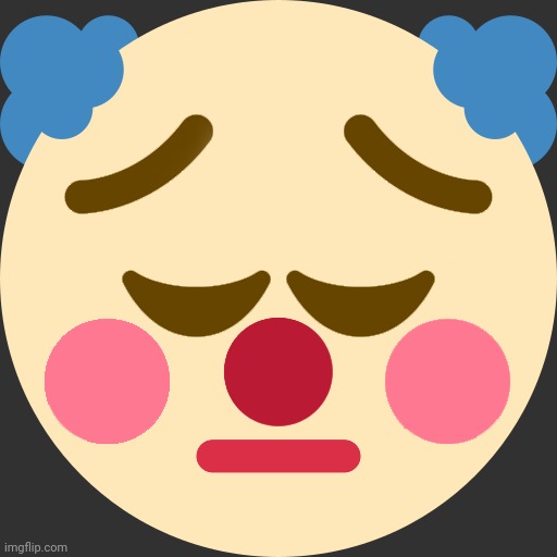 Sad clown emoji | image tagged in sad clown emoji | made w/ Imgflip meme maker