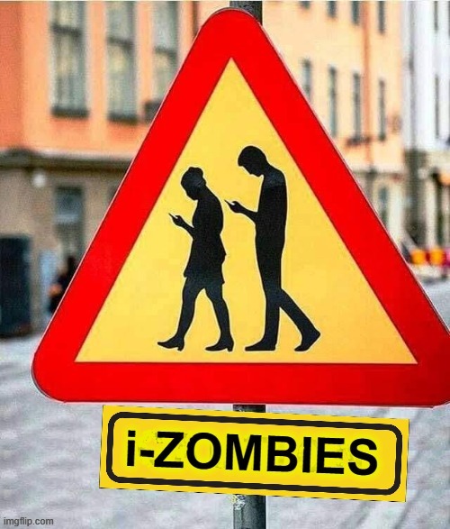 CAUTION ! | image tagged in zombies approaching | made w/ Imgflip meme maker