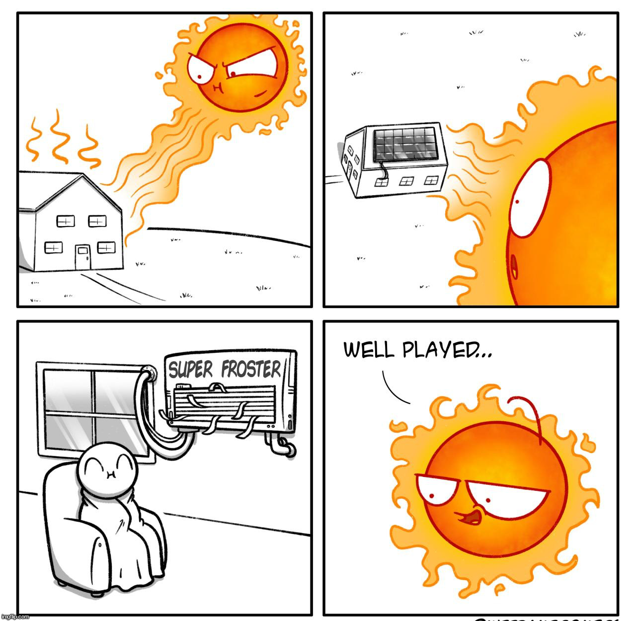 Warm you up | image tagged in sunshine,comics/cartoons | made w/ Imgflip meme maker