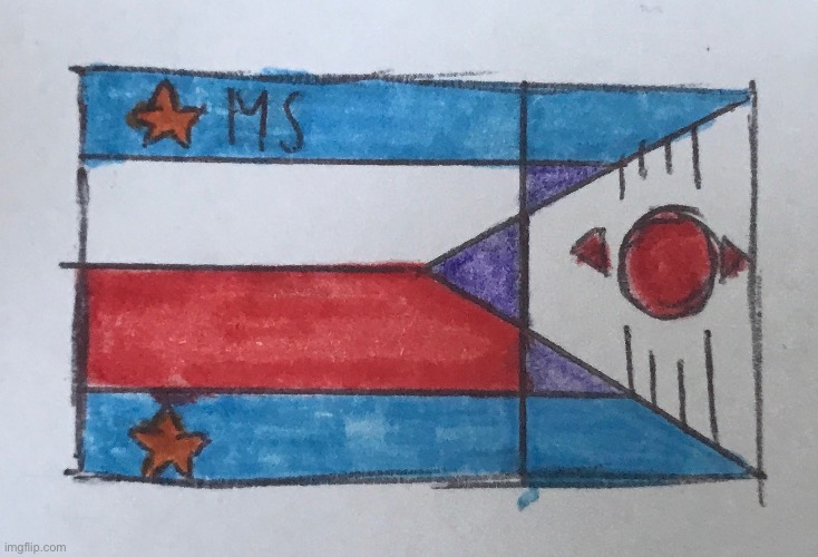 Unofficial MSMG flag. | image tagged in msmg | made w/ Imgflip meme maker