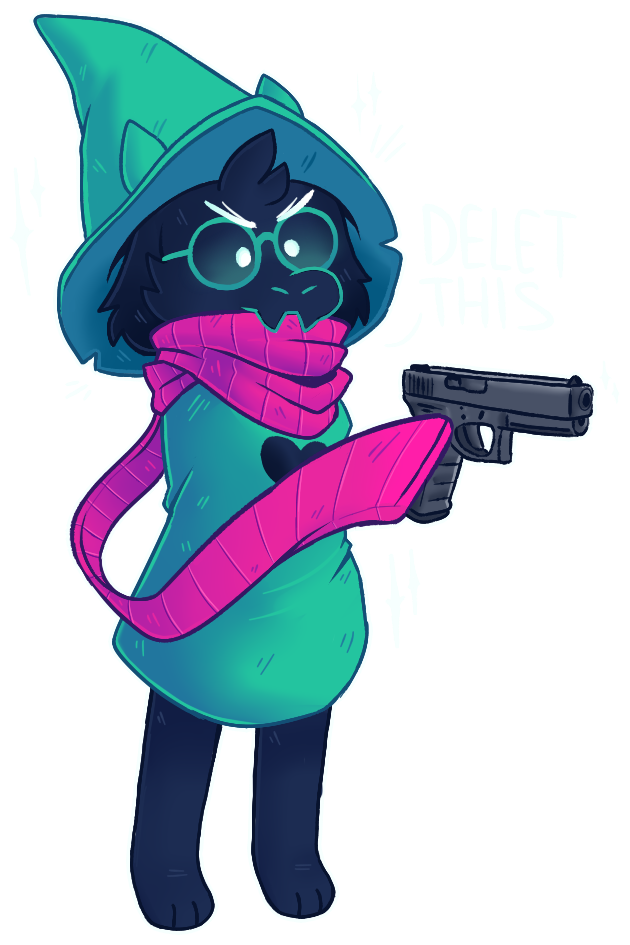 Ralsei delet this Blank Meme Template