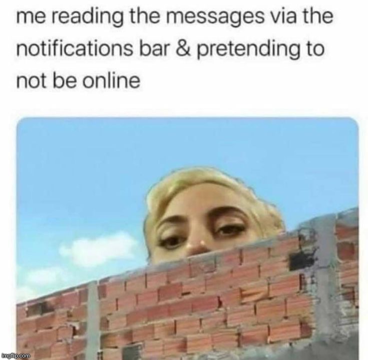 We all do this | image tagged in memes,funny,online,offline,lmao,notifications | made w/ Imgflip meme maker