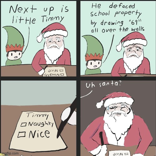A late Christmas Comic | image tagged in memes,unfunny | made w/ Imgflip meme maker