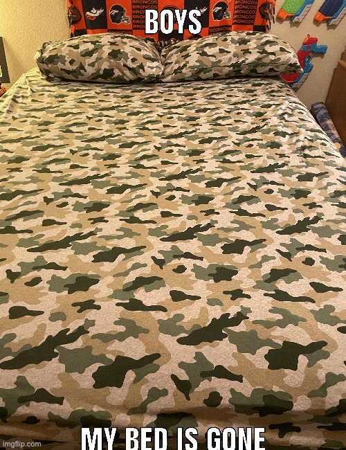 They just took a photo of an empty room? I wonder what their bed looks like before... | image tagged in memes,unfunny | made w/ Imgflip meme maker