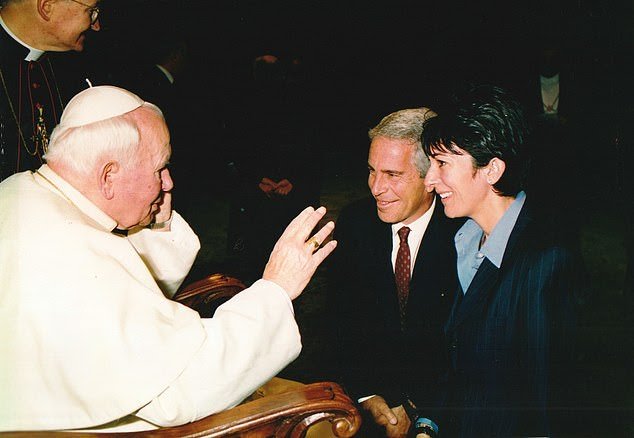 High Quality Epstein Maxwell and the Pope Blank Meme Template