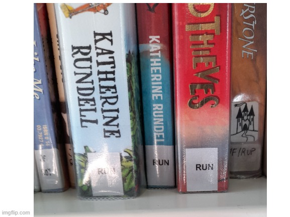 An interesting choice of book designation at my school library... | made w/ Imgflip meme maker