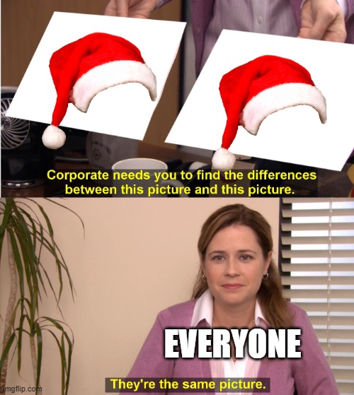 They're The Same Picture Meme |  EVERYONE | image tagged in memes,they're the same picture,santa,santa claus | made w/ Imgflip meme maker