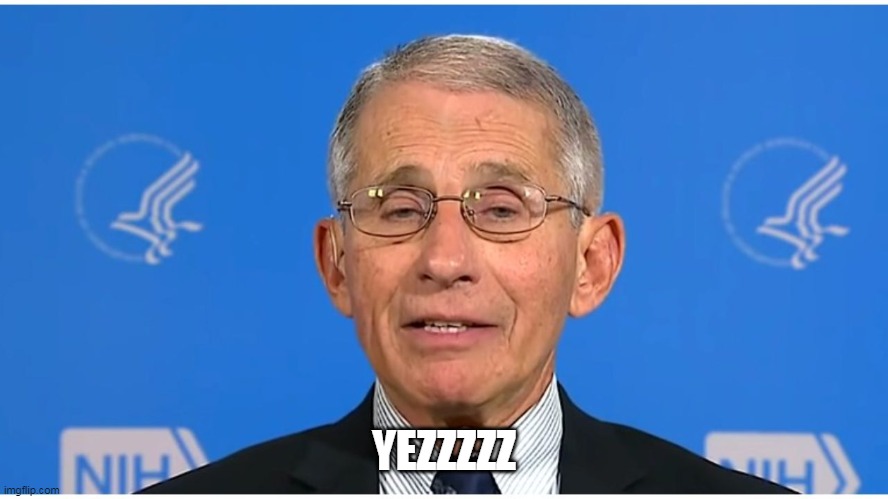 Dr Fauci | YEZZZZZ | image tagged in dr fauci | made w/ Imgflip meme maker