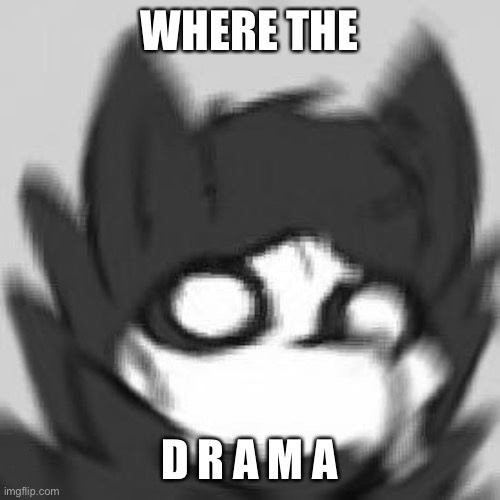 WHERE THE; D R A M A | made w/ Imgflip meme maker