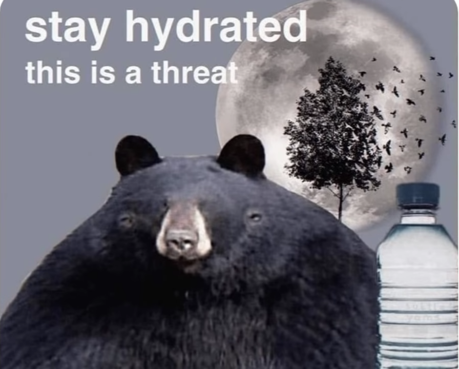 Stay hydrated this is a threat Blank Meme Template