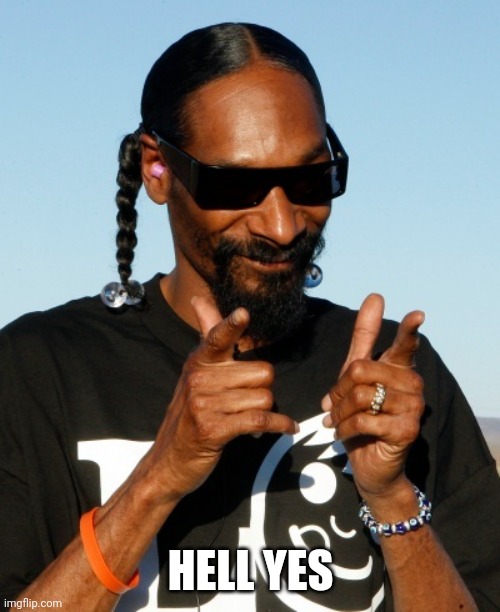 Snoop Dogg approves | HELL YES | image tagged in snoop dogg approves | made w/ Imgflip meme maker