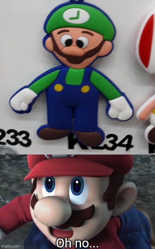 Oh no... | image tagged in mario is shocked | made w/ Imgflip meme maker