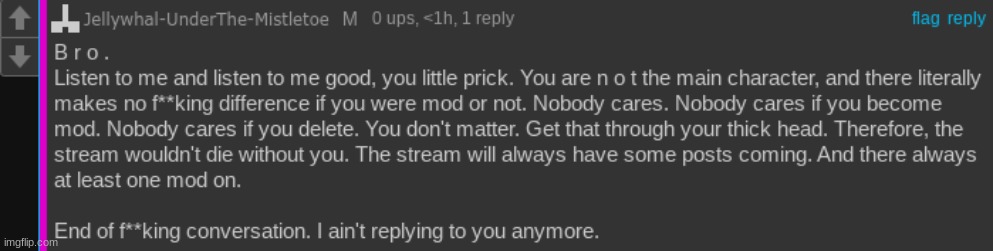 really "good" mod totally doesnt make me think the mods here are dicks | made w/ Imgflip meme maker