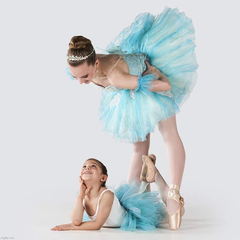 Ballerina mom & daughter | image tagged in ballerina mom daughter | made w/ Imgflip meme maker