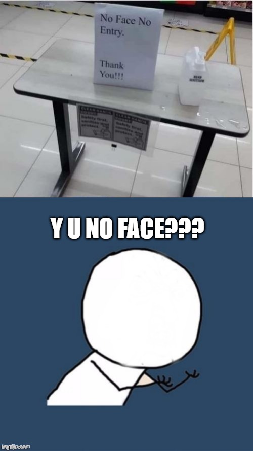 It Takes a Word | Y U NO FACE??? | image tagged in y u no blank face | made w/ Imgflip meme maker