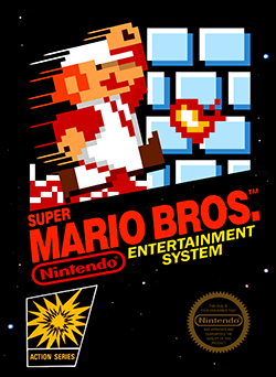 High Quality Super Mario Bros Boxart Blank Meme Template