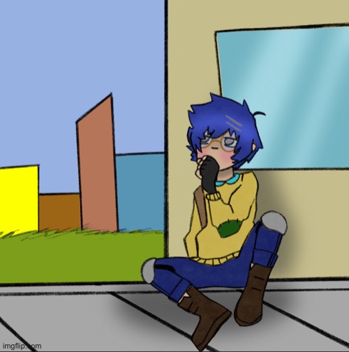i drew a thing because bored | made w/ Imgflip meme maker