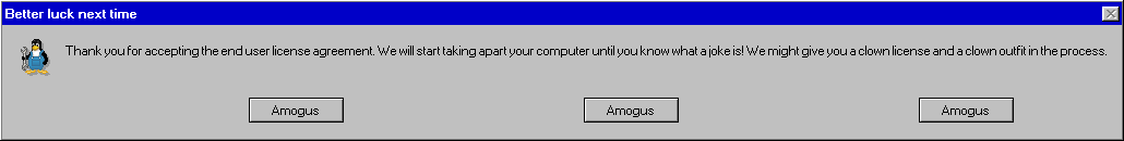 Better luck next time (Windows 95/98 version) Blank Meme Template