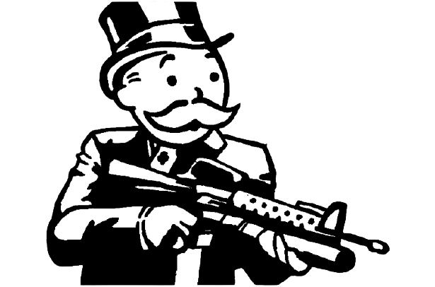 Mr. Monopoly Gets A Gun Blank Meme Template