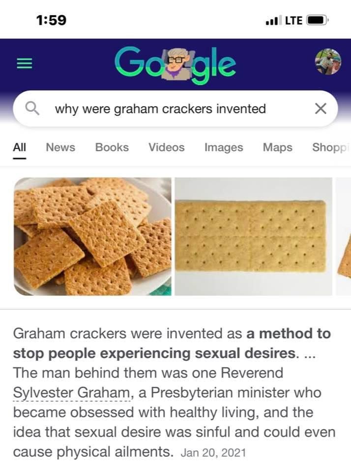 Graham Crackers do not stop sexual desires Blank Meme Template